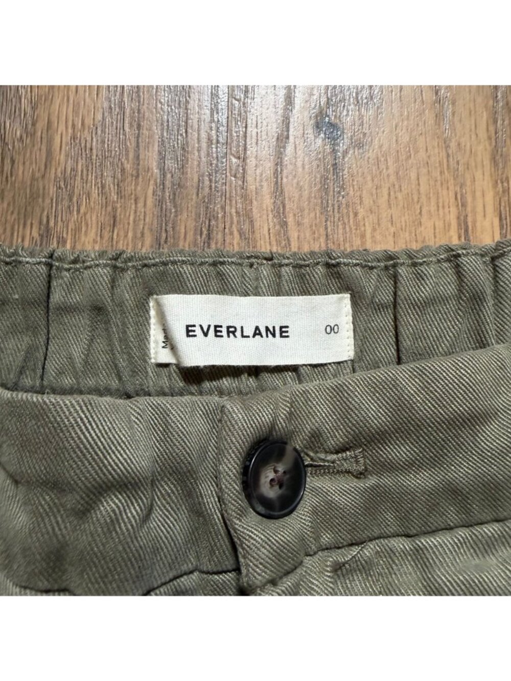 Everlane The Trouser in Buttersoft Tencel Chino Kalamata Green Size 00 NWT - Picture 4 of 5